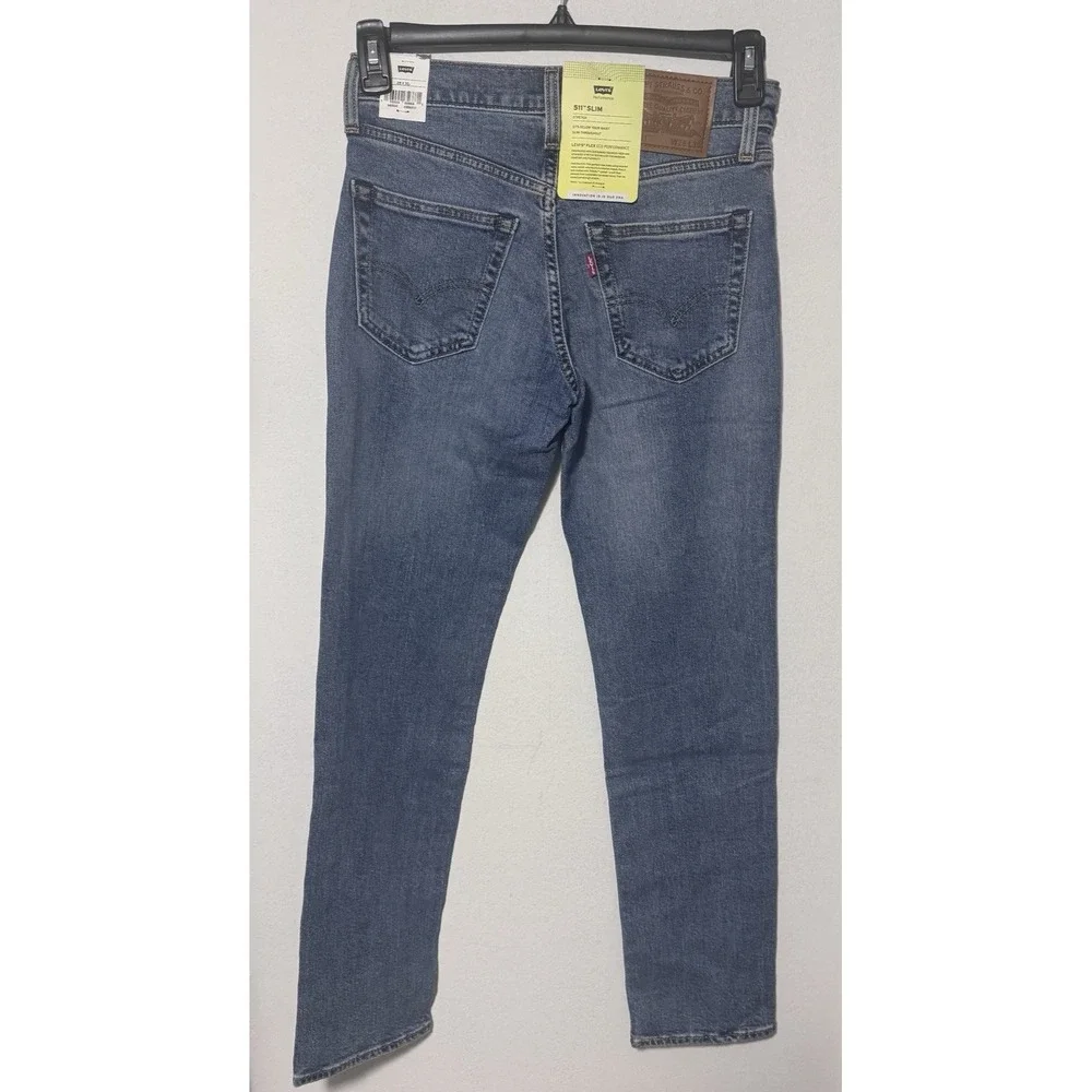 Levi's 511 Mens 28X30 Denim Jeans Slim Stretch Flex Eco Performance Casual